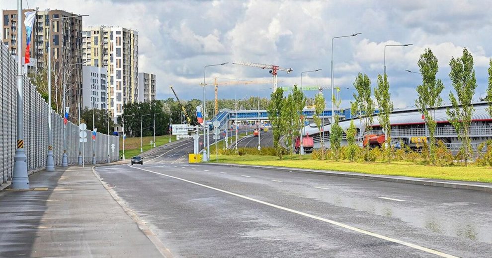 Началось озеленение участка МСД от МКАД до дороги Солнцево  Бутово  Варшавское шоссе
